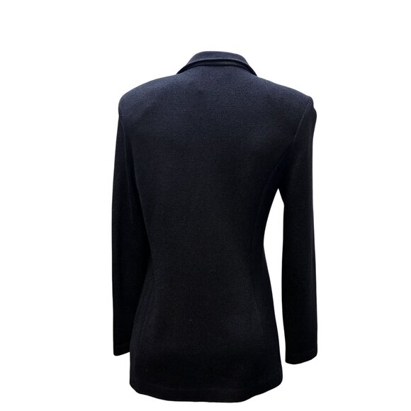 St. John Knit Black Pant & Jacket Suit Set Size 4/6 2p - Picture 4 of 13